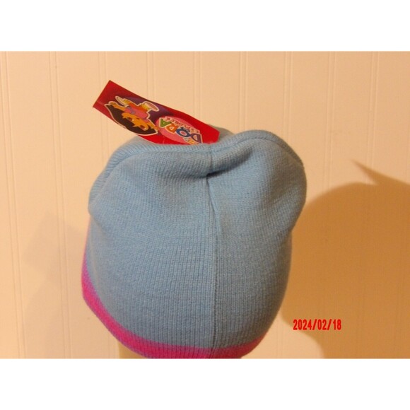 Nick Jr. Childrens‎ Girls Dora The Explorer Winter Beanie Hat Embroidered Blue - Picture 3 of 4